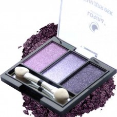 Тіні для повік атласні 3-кольорові Lorina 